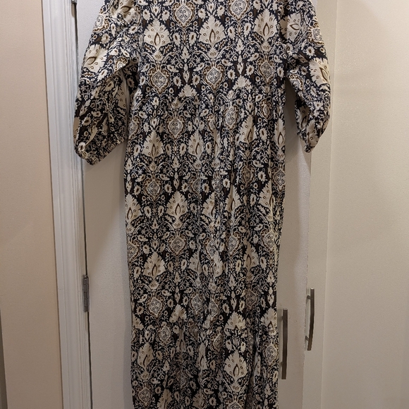 Zara Cotton/Linen Maxi Dress,S - Picture 4 of 9